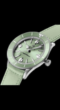 Buy Shop Breitling Superocean Heritage '57 Pastel Paradise Green Dial Green Leather Strap Watch for Women - A10340361L1X1 USA Online