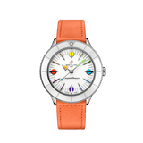 Buy Shop Breitling Superocean Heritage '57 Pastel Paradise White Dial Orange Leather Watch for Women - A10340A11A1X1 USA Online