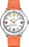 Buy Shop Breitling Superocean Heritage '57 Pastel Paradise White Dial Orange Leather Watch for Women - A10340A11A1X1 USA Online