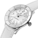 Buy Shop Breitling Superocean Heritage '57 Pastel Paradise White Dial White Leather Strap Watch for Women - A10340A71A1X1 USA Online
