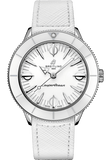 Buy Shop Breitling Superocean Heritage '57 Pastel Paradise White Dial White Leather Strap Watch for Women - A10340A71A1X1 USA Online