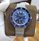 Buy Shop Breitling Superocean Heritage '57 Special Edition II Blue Dial Silver Mesh Bracelet Watch for Men - A103702A1C1A1 USA Online