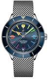 Buy Shop Breitling Superocean Heritage '57 Special Edition II Blue Dial Silver Mesh Bracelet Watch for Men - A103702A1C1A1 USA Online