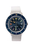 Buy Shop Breitling Superocean Heritage '57 Special Edition II Blue Dial Silver Mesh Bracelet Watch for Men - A103702A1C1A1 USA Online