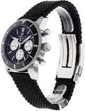 Buy Shop Breitling Superocean Heritage B01 Chronograph 44 Black Dial Black Mesh Bracelet Watch for Men - AB0162121B1S1 USA Online