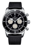 Buy Shop Breitling Superocean Heritage B01 Chronograph 44 Black Dial Black Mesh Bracelet Watch for Men - AB0162121B1S1 USA Online