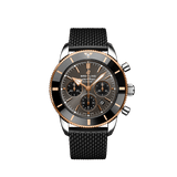 Buy Shop Breitling Superocean Heritage B01 Chronograph 44 Black Dial Black Mesh Bracelet Watch for Men - UB01621A1M1S1 USA Online