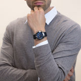 Buy Shop Breitling Superocean Heritage B01 Chronograph 44 Blue Dial Black Mesh Bracelet Watch for Men - AB0162121C1S1 USA Online