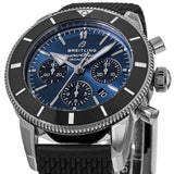 Buy Shop Breitling Superocean Heritage B01 Chronograph 44 Blue Dial Black Mesh Bracelet Watch for Men - AB0162121C1S1 USA Online