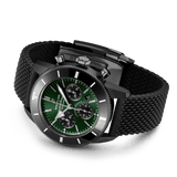 Buy Shop Breitling Superocean Heritage B01 Chronograph 44 Green Dial Black Mesh Bracelet Watch for Men - MB01621A1L1S1 USA Online