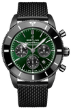 Buy Shop Breitling Superocean Heritage B01 Chronograph 44 Green Dial Black Mesh Bracelet Watch for Men - MB01621A1L1S1 USA Online