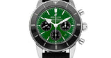 Buy Shop Breitling Superocean Heritage B01 Chronograph 44 Limited Edition Green Dial Black Mesh Bracelet Watch for Men - AB01621A1L1S1 USA Online