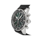 Buy Shop Breitling Superocean Heritage B01 Chronograph 44 Limited Edition Green Dial Black Mesh Bracelet Watch for Men - AB01621A1L1S1 USA Online