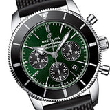 Buy Shop Breitling Superocean Heritage B01 Chronograph 44 Limited Edition Green Dial Black Mesh Bracelet Watch for Men - AB01621A1L1S1 USA Online