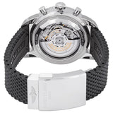 Buy Shop Breitling Superocean Heritage B01 Chronograph 44 Silver Dial Black Mesh Bracelet Watch for Men - AB0162121G1S1 USA Online