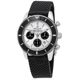 Buy Shop Breitling Superocean Heritage B01 Chronograph 44 Silver Dial Black Mesh Bracelet Watch for Men - AB0162121G1S1 USA Online