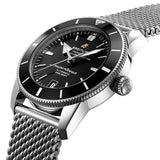 Buy Shop Breitling Superocean Heritage B20 Automatic 42 Black Dial Silver Mesh Bracelet Watch for Men - AB2010121B1A1 USA Online