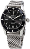 Buy Shop Breitling Superocean Heritage B20 Automatic 42 Black Dial Silver Mesh Bracelet Watch for Men - AB2010121B1A1 USA Online