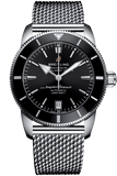 Buy Shop Breitling Superocean Heritage B20 Automatic 42 Black Dial Silver Mesh Bracelet Watch for Men - AB2010121B1A1 USA Online