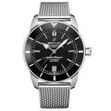 Buy Shop Breitling Superocean Heritage B20 Automatic 42 Black Dial Silver Mesh Bracelet Watch for Men - AB2010121B1A1 USA Online