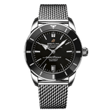 Buy Shop Breitling Superocean Heritage B20 Automatic 42 Black Dial Silver Mesh Bracelet Watch for Men - AB2010121B1A1 USA Online