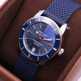 Buy Shop Breitling Superocean Heritage B20 Automatic 42 Blue Dial Blue Mesh Bracelet Watch for Men - UB2010161C1S1 USA Online