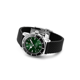 Buy Shop Breitling Superocean Heritage B20 Automatic 42 Green Dial Black Mesh Bracelet Watch for Women - AB2010121L1S1 USA Online