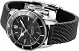 Buy Shop Breitling Superocean Heritage B20 Automatic 44 Black Dial Black Mesh Bracelet Watch for Men - AB2030121B1S1 USA Online