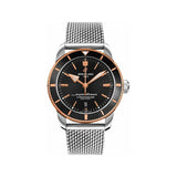Buy Shop Breitling Superocean Heritage B20 Automatic 44 Black Dial Silver Mesh Bracelet Watch for Men - UB2030121B1A1 USA Online