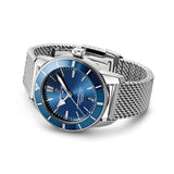 Buy Shop Breitling Superocean Heritage B20 Automatic 44 Blue Dial Silver Mesh Bracelet Watch for Men - AB2030161C1A1 USA Online