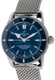 Buy Shop Breitling Superocean Heritage B20 Automatic 44 Blue Dial Silver Mesh Bracelet Watch for Men - AB2030161C1A1 USA Online
