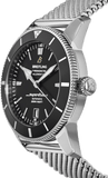 Buy Shop Breitling Superocean Heritage B20 Automatic 46 Black Dial Silver Mesh Bracelet Watch for Men - AB2020121B1A1 USA Online