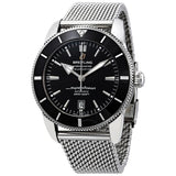Buy Shop Breitling Superocean Heritage B20 Automatic 46 Black Dial Silver Mesh Bracelet Watch for Men - AB2020121B1A1 USA Online