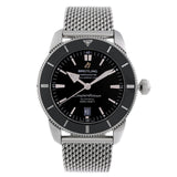 Buy Shop Breitling Superocean Heritage B20 Automatic 46 Black Dial Silver Mesh Bracelet Watch for Men - AB2020121B1A1 USA Online