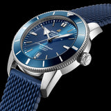Buy Shop Breitling Superocean Heritage B20 Automatic 46 Blue Dial Blue Mesh Bracelet Watch for Men - AB2020161C1S1 USA Online