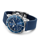 Buy Shop Breitling Superocean Heritage B20 Automatic 46 Blue Dial Blue Mesh Bracelet Watch for Men - AB2020161C1S1 USA Online