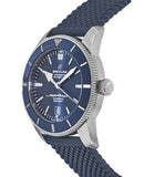 Buy Shop Breitling Superocean Heritage B20 Automatic 46 Blue Dial Blue Mesh Bracelet Watch for Men - AB2020161C1S1 USA Online