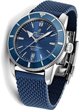 Buy Shop Breitling Superocean Heritage B20 Automatic 46 Blue Dial Blue Mesh Bracelet Watch for Men - AB2020161C1S1 USA Online