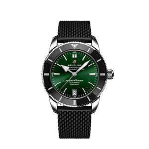 Buy Shop Breitling Superocean Heritage B20 Automatic 46 Green Dial Black Mesh Bracelet Watch for Men - AB2020121L1S1 USA Online