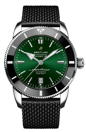 Buy Shop Breitling Superocean Heritage B20 Automatic 46 Green Dial Black Mesh Bracelet Watch for Men - AB2020121L1S1 USA Online