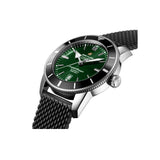 Buy Shop Breitling Superocean Heritage B20 Automatic 46 Green Dial Black Mesh Bracelet Watch for Men - AB2020121L1S1 USA Online
