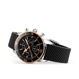 Buy Shop Breitling Superocean Heritage Chronograph 44 Black Dial Black Mesh Bracelet Watch for Men - U13313121B1S1 USA Online