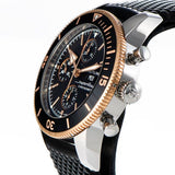 Buy Shop Breitling Superocean Heritage Chronograph 44 Black Dial Black Mesh Bracelet Watch for Men - U13313121B1S1 USA Online