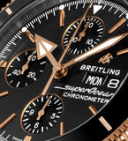 Buy Shop Breitling Superocean Heritage Chronograph 44 Black Dial Black Mesh Bracelet Watch for Men - U13313121B1S1 USA Online