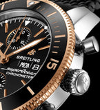 Buy Shop Breitling Superocean Heritage Chronograph 44 Black Dial Black Mesh Bracelet Watch for Men - U13313121B1S1 USA Online