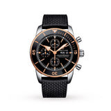 Buy Shop Breitling Superocean Heritage Chronograph 44 Black Dial Black Mesh Bracelet Watch for Men - U13313121B1S1 USA Online
