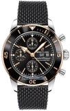 Buy Shop Breitling Superocean Heritage Chronograph 44 Black Dial Black Mesh Bracelet Watch for Men - U13313121B1S1 USA Online