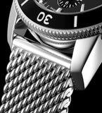 Buy Shop Breitling Superocean Heritage Chronograph 44 Black Dial Silver Mesh Bracelet Watch for Men - A13313121B1A1 USA Online