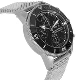 Buy Shop Breitling Superocean Heritage Chronograph 44 Black Dial Silver Mesh Bracelet Watch for Men - A13313121B1A1 USA Online