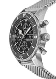 Buy Shop Breitling Superocean Heritage Chronograph 44 Black Dial Silver Mesh Bracelet Watch for Men - A13313121B1A1 USA Online